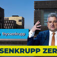 CEO Miguel Lopez, die Konzernzentrale von Thyssenkrupp und die Headline: "Thyssenkrupp zerlegt"
