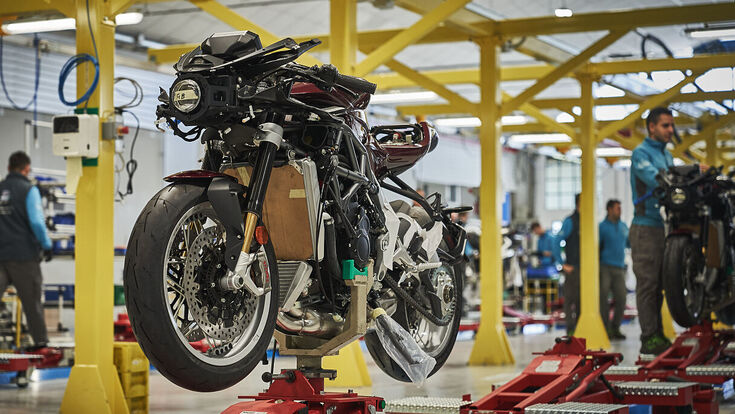 Produktion von MV Agusta Motorrädern