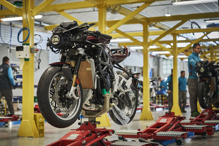Produktion von MV Agusta Motorrädern