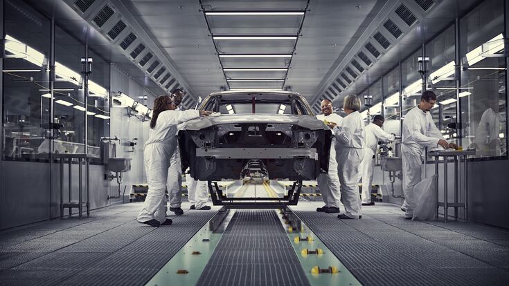 Produktion eines Volvo in Charleston USA