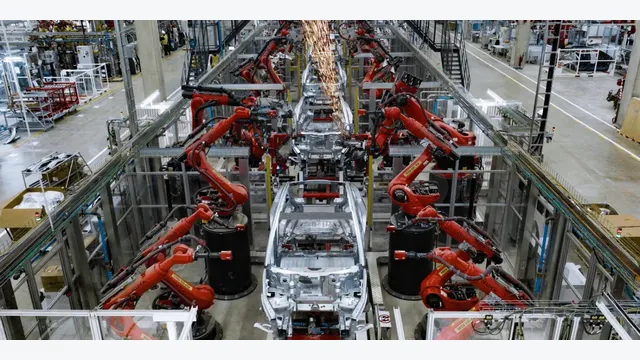Tesla Produktion in Grünheide Deutschland