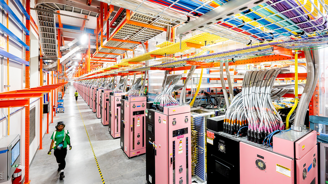 Das Rechenzentrum des Project Rainier in den USA