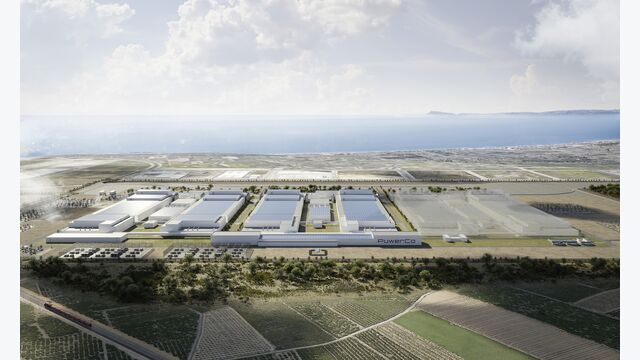 Future PowerCo battery cell factory in Sagunto near Valencia, Spain